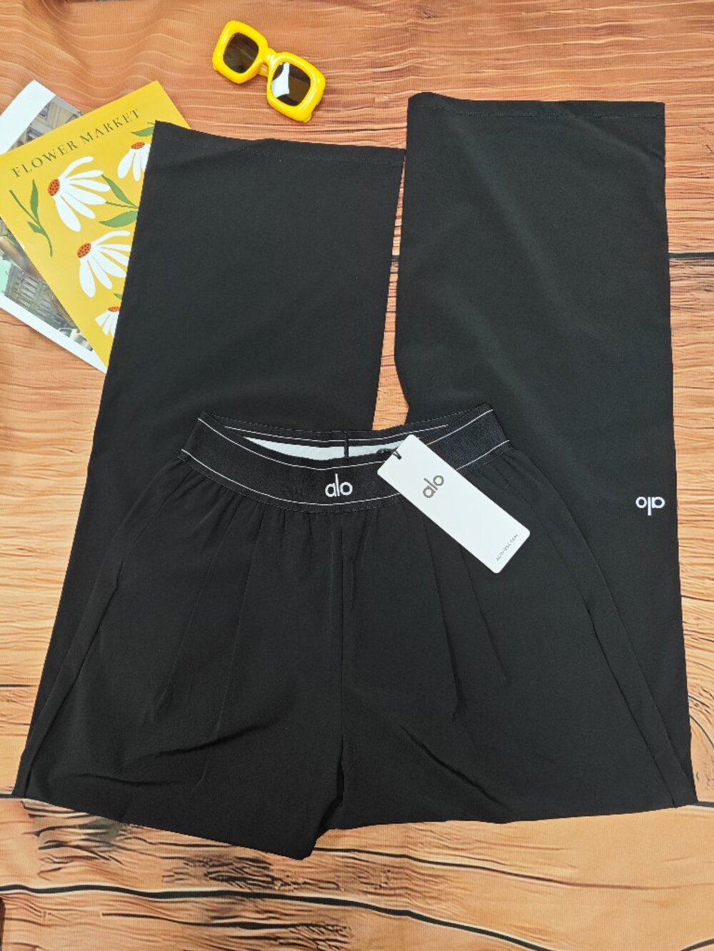🔥 NWT Alo Yoga (Regular) Women's Suit Up Trouser Black🌟Office/Leisure/Sports - Picture 2 of 9